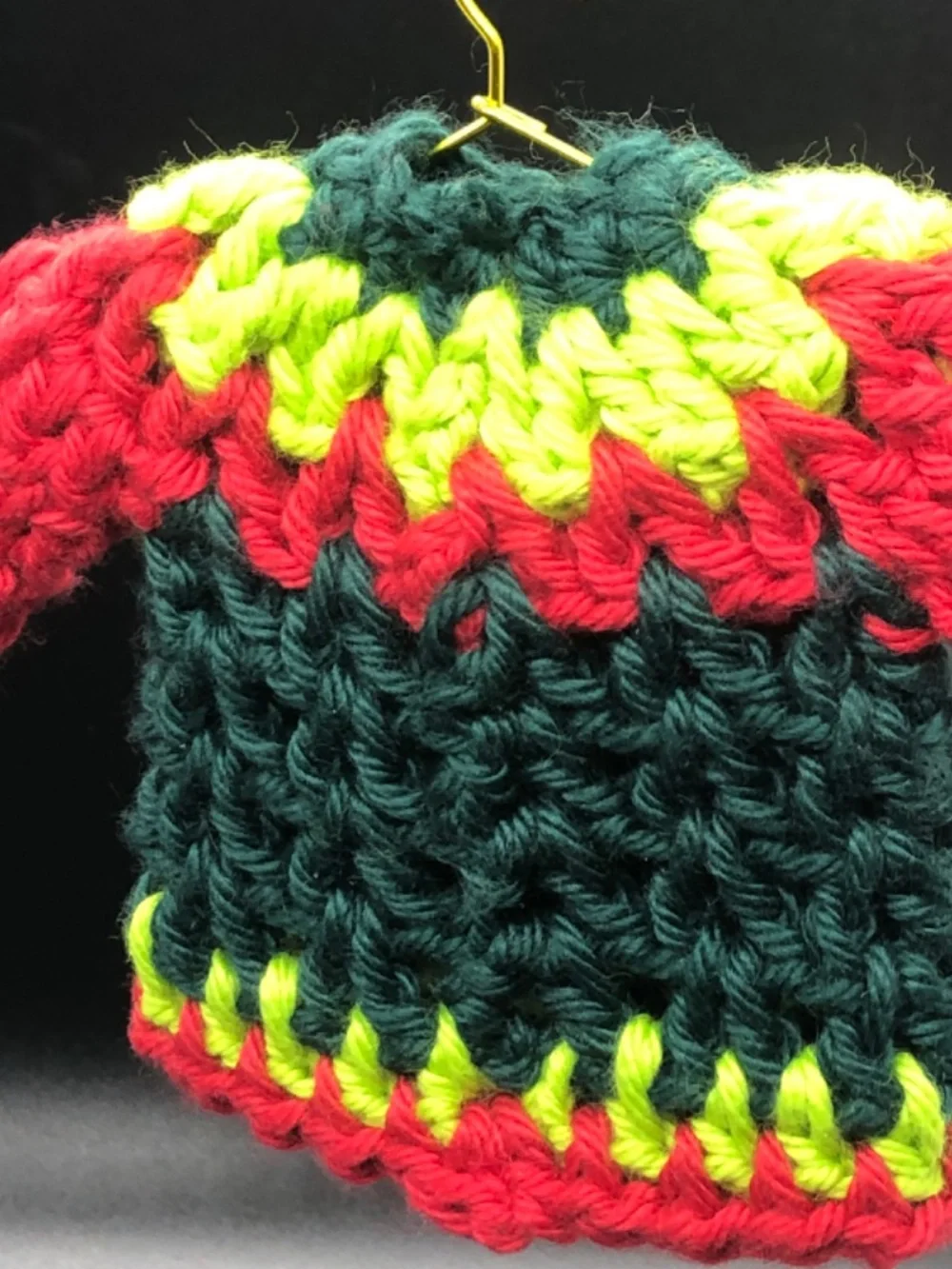 Mini Crochet Sweater Ornament, Gift Tag, Bag Accessory